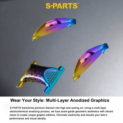 3D Printed Titanium Seat Clamp Kit & Parts for Specialized Tarmac SL8/SL9 Seesaw Seatpost