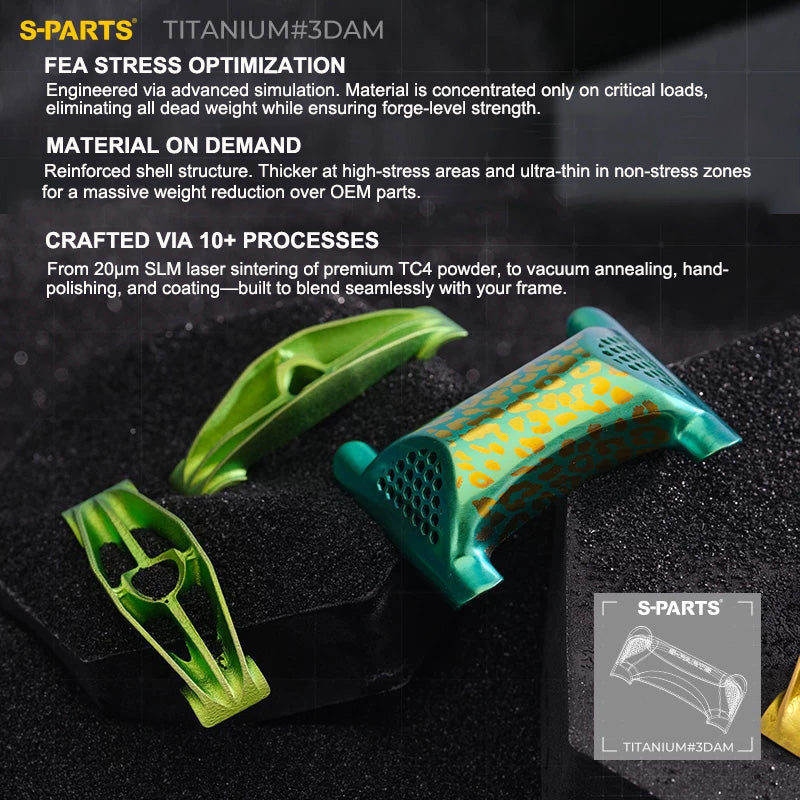 3D-Printed Titanium Seatpost Clamp Kit & Parts for Pinarello Dogma F 3DAM | Grade 5 Titanium