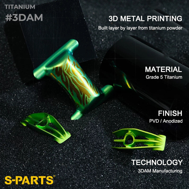 3D Printed Titanium Seatpost Saddle Clamp Kit, Two-Bolt, for Cannondale SuperSix EVO Gen 5