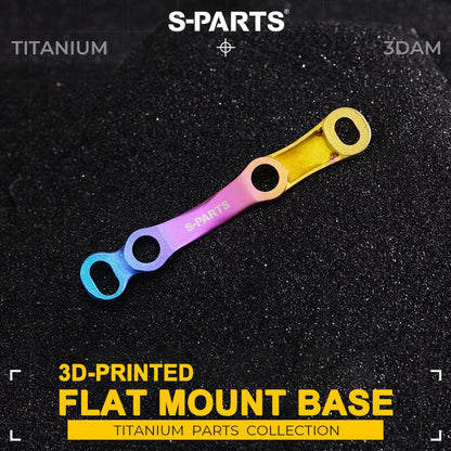 3DAM Grade 5 Titanium 3D-Printed Rear Flat Mount Caliper Base | Universal Fit | Hollow Design