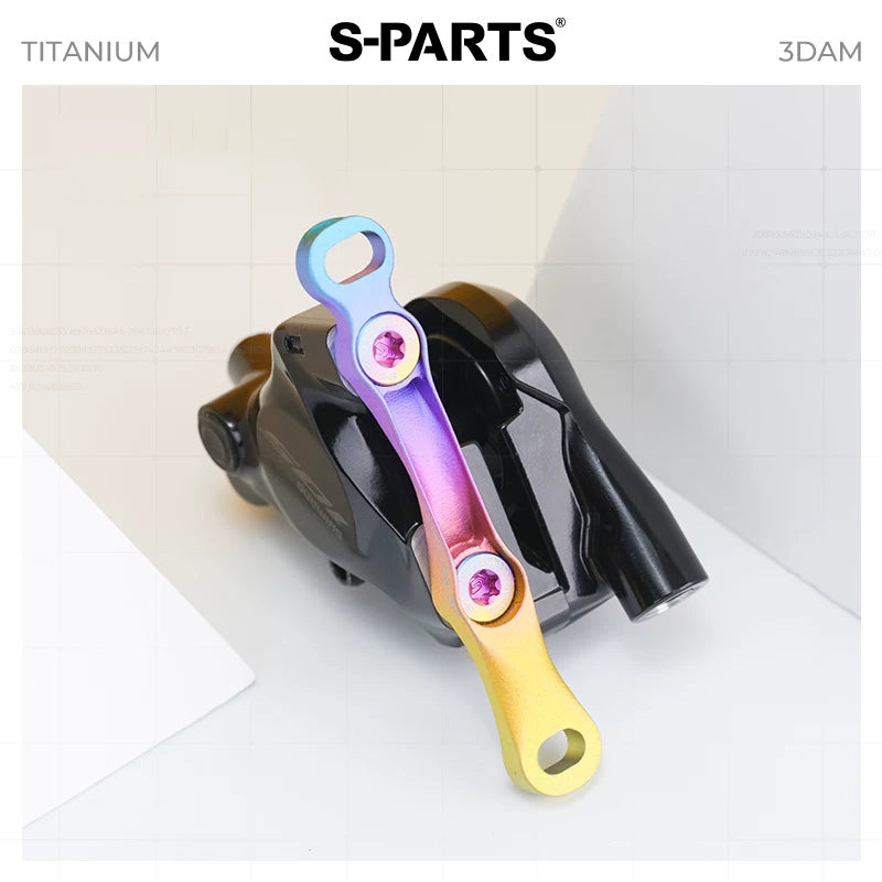 3DAM Grade 5 Titanium 3D-Printed Rear Flat Mount Caliper Base | Universal Fit | Hollow Design