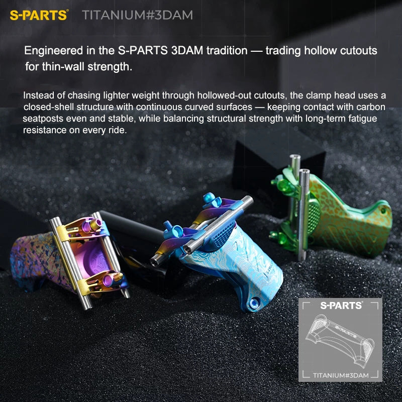 3DAM Titanium Integrated Seatpost Head Assembly for Giant TCR Gen 10 & Propel Gen 3/4
