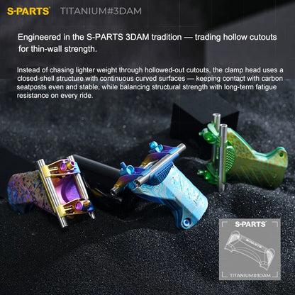 3DAM Titanium Integrated Seatpost Head Assembly for Giant TCR Gen 10 & Propel Gen 3/4