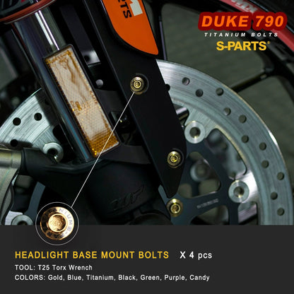 Titanium Full Bolt Kit for KTM 790 Duke — Full Kit & Section Upgrades