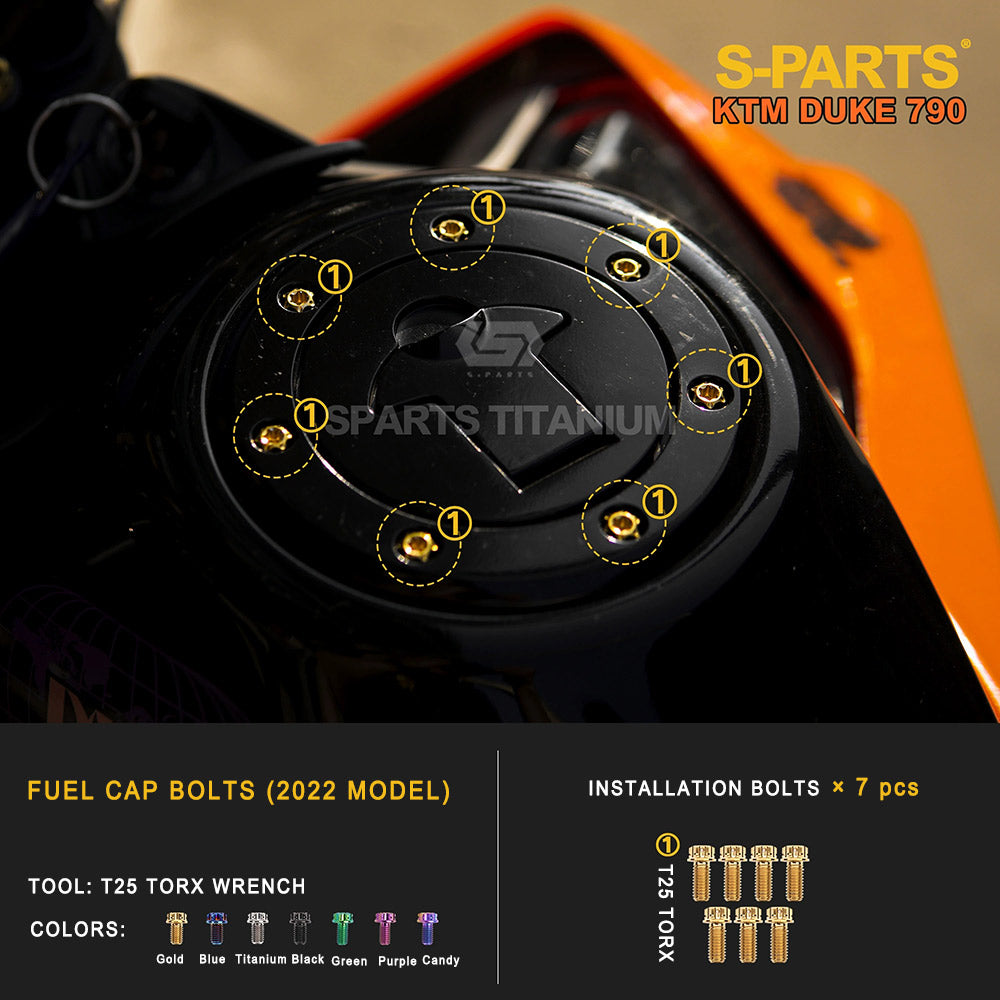 Titanium Full Bolt Kit for KTM 790 Duke — Full Kit & Section Upgrades