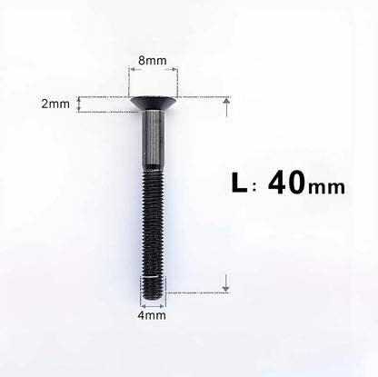 M4 35/40/45/50mm Titanium Flat Head Bolts Countersunk Bolts For Road Bike