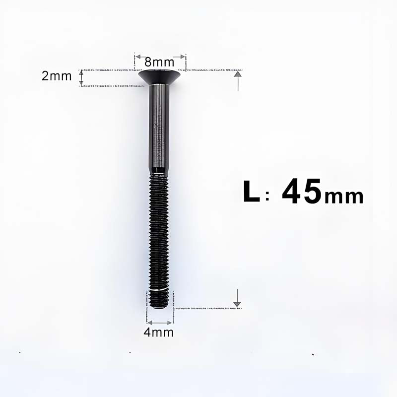 M4 35/40/45/50mm Titanium Flat Head Bolts Countersunk Bolts For Road Bike