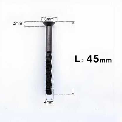 M4 35/40/45/50mm Titanium Flat Head Bolts Countersunk Bolts For Road Bike
