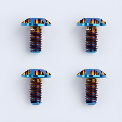 4pcs Lightweight Titanium Fasteners for SHOEI Motorcycle Helmet