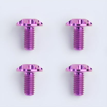 4pcs Lightweight Titanium Fasteners for SHOEI Motorcycle Helmet
