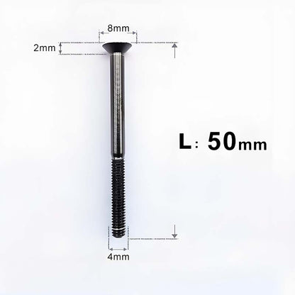 M4 35/40/45/50mm Titanium Flat Head Bolts Countersunk Bolts For Road Bike