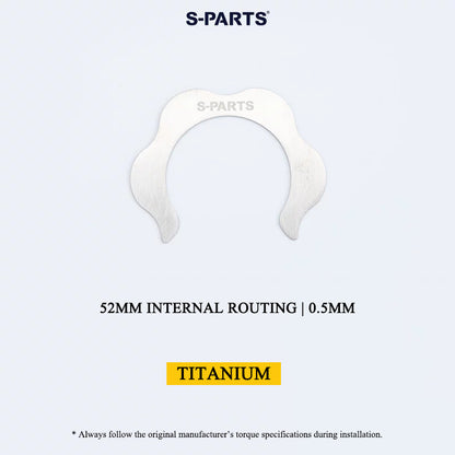 Grade 5 Titanium Headset Shim | 52mm Internal Routing | 0.5mm / 1mm