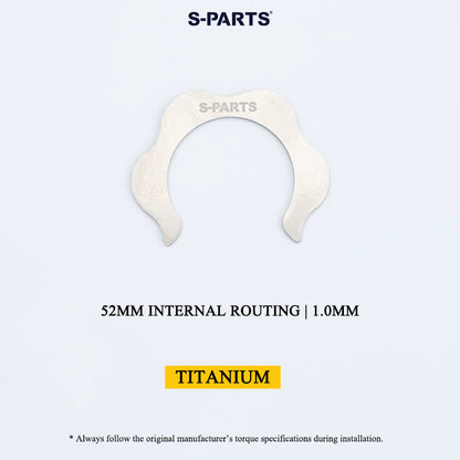 Grade 5 Titanium Headset Shim | 52mm Internal Routing | 0.5mm / 1mm