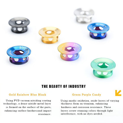 Titanium Crank Arm Fixing Bolt & Cap for Shimano XT / Ultegra / Dura-Ace