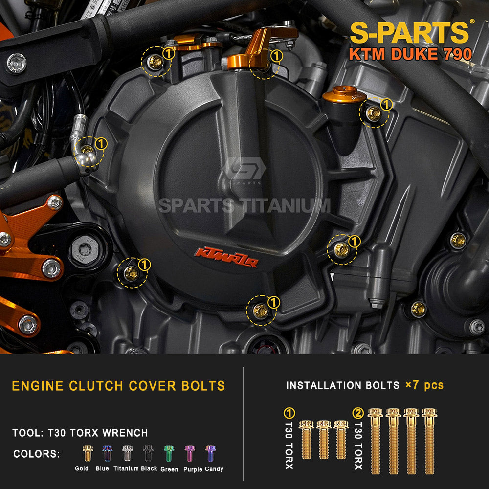 Titanium Full Bolt Kit for KTM 790 Duke — Full Kit & Section Upgrades