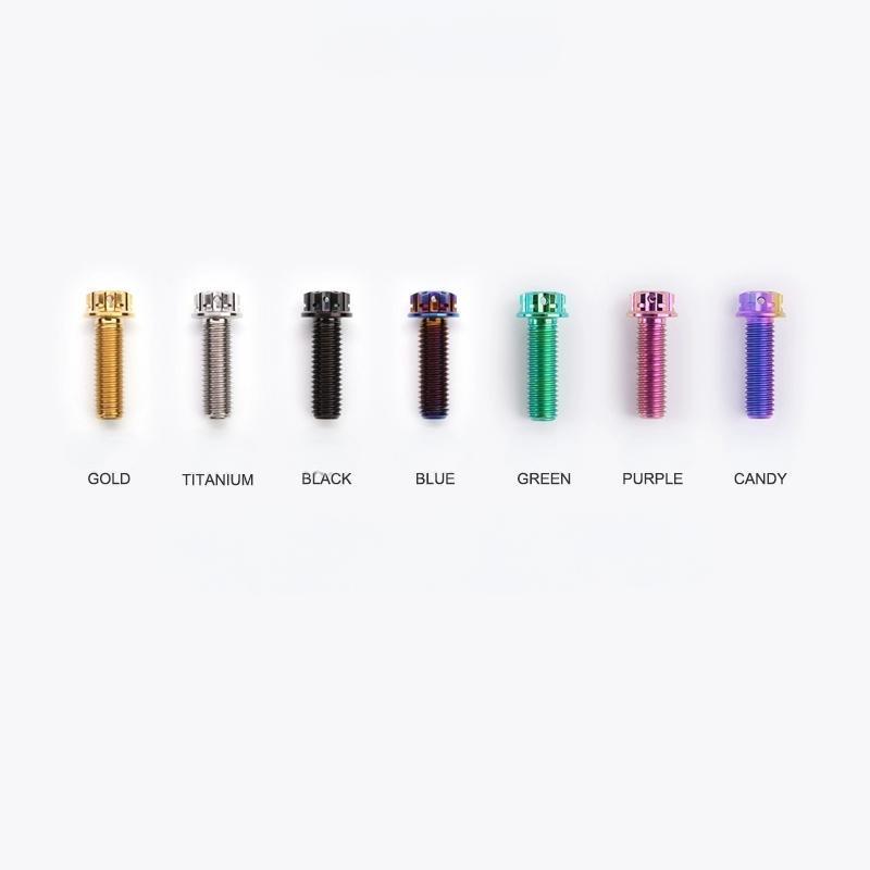 M8x20-60mm Titanium Motorcycle Bolts with 1mm Pitch