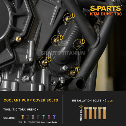 Titanium Full Bolt Kit for KTM 790 Duke — Full Kit & Section Upgrades