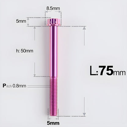 M5 X L35 - 95MM Titanium Bolts For Motorcycle & Bike