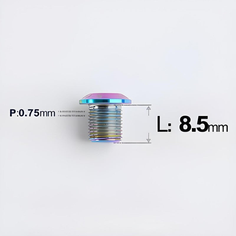 8.5/10mm Titanium Chainring Cranksets Bolts–Single Lock for Road & MTB