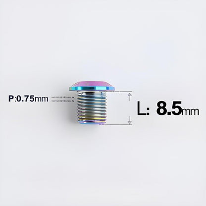 8.5/10mm Titanium Chainring Cranksets Bolts–Single Lock for Road & MTB