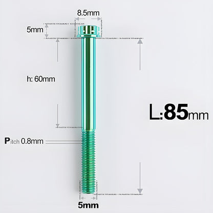 M5 X L35 - 95MM Titanium Bolts For Motorcycle & Bike