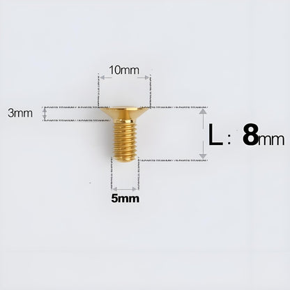M5x8-30MM Titanium Flat Head Bolts for Road Bike Seatpost Clamp