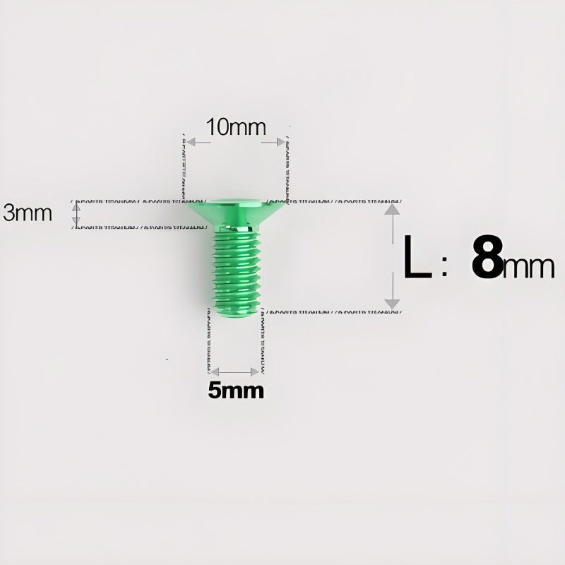 M5x8-30MM Titanium Flat Head Bolts for Road Bike Seatpost Clamp