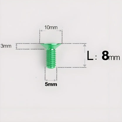M5x8-30MM Titanium Flat Head Bolts for Road Bike Seatpost Clamp
