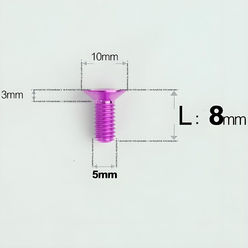 M5x8-30MM Titanium Flat Head Bolts for Road Bike Seatpost Clamp