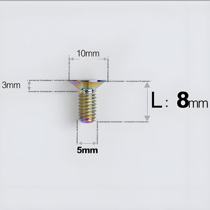 M5x8-30MM Titanium Flat Head Bolts for Road Bike Seatpost Clamp