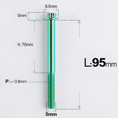 M5 X L35 - 95MM Titanium Bolts For Motorcycle & Bike