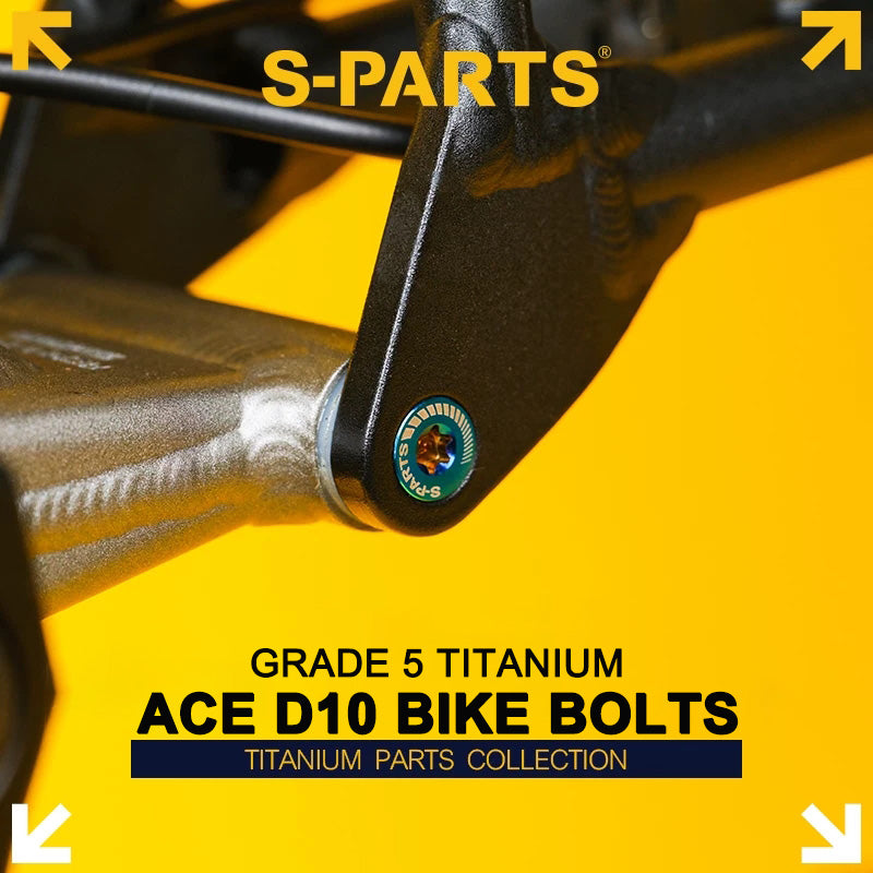 ACE D10 Folding Bike Titanium Bolts | Grade 5 Ti-6Al-4V | 18 Lightweight Options