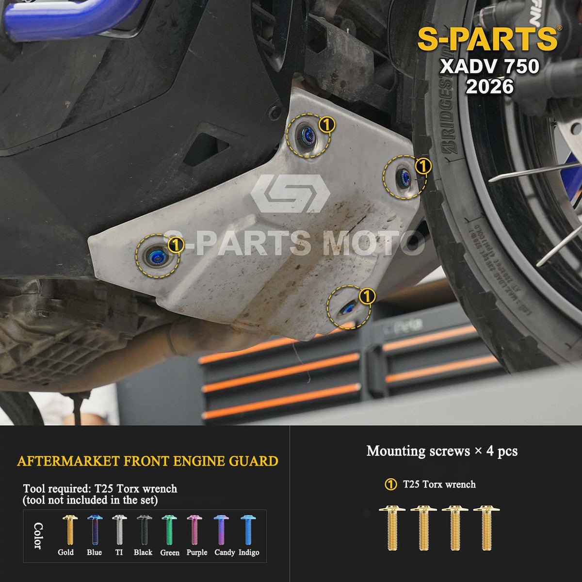 Grade 5 Titanium Torx Bolts & Screws for Honda XADV 750 (2026)