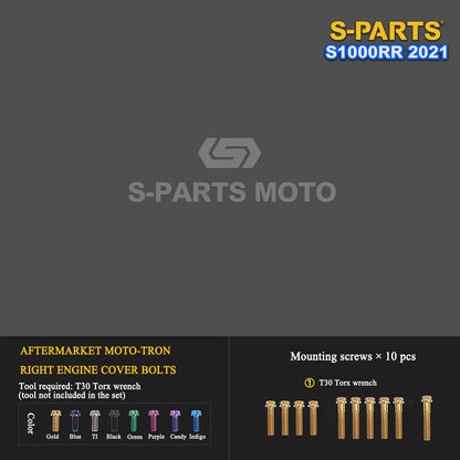 Grade 5 Titanium Bolts & Fasteners for 2021 BMW S1000RR