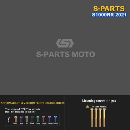 Grade 5 Titanium Bolts & Fasteners for 2021 BMW S1000RR