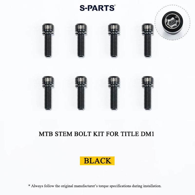 Grade 5 Titanium MTB Stem Bolt Kit for TITLE ST1/ST2/DM1