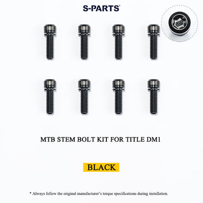 Grade 5 Titanium MTB Stem Bolt Kit for TITLE ST1/ST2/DM1