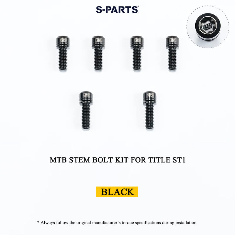 Grade 5 Titanium MTB Stem Bolt Kit for TITLE ST1/ST2/DM1