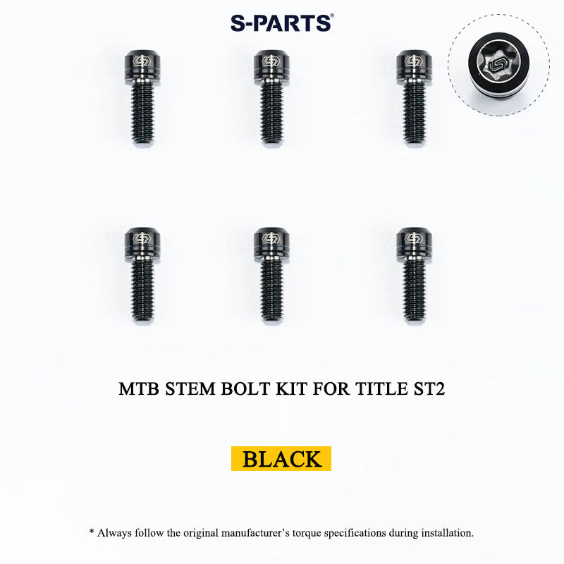 Grade 5 Titanium MTB Stem Bolt Kit for TITLE ST1/ST2/DM1