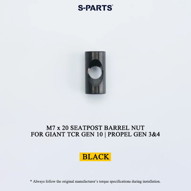 M7 x 20 Titanium Seatpost Barrel Nut for Giant TCR Gen 10 / Propel Gen 3 & Gen 4 (3.38g)