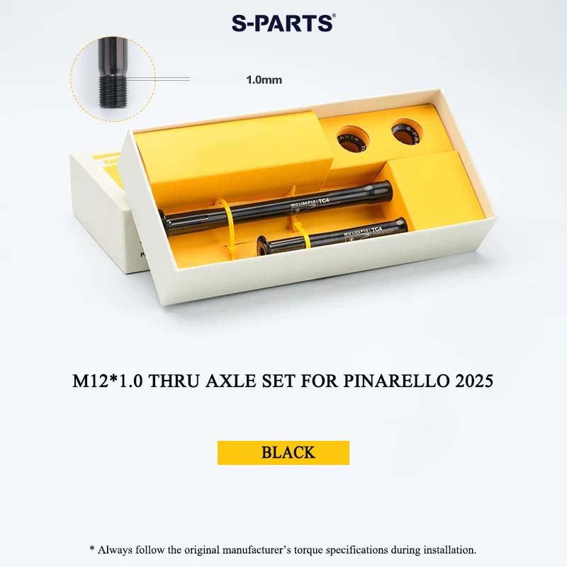 Grade 5 Titanium Thru Axle Set for PINA 2025 Lightweight Road Bike | M12x122 Front & M12x164 Rear Axle Kit