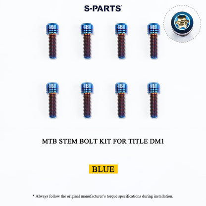 Grade 5 Titanium MTB Stem Bolt Kit for TITLE ST1/ST2/DM1