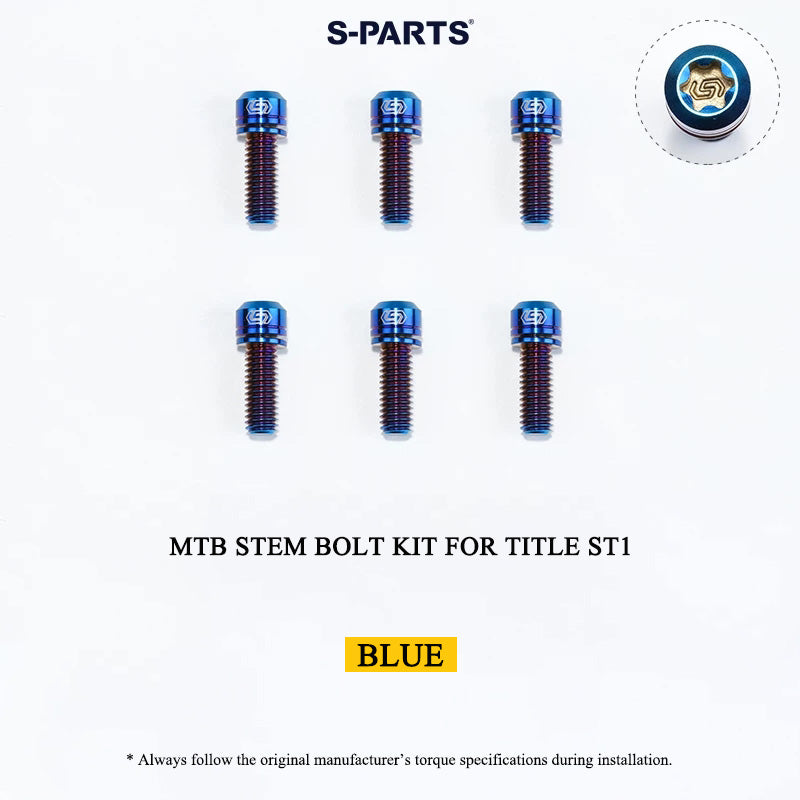 Grade 5 Titanium MTB Stem Bolt Kit for TITLE ST1/ST2/DM1