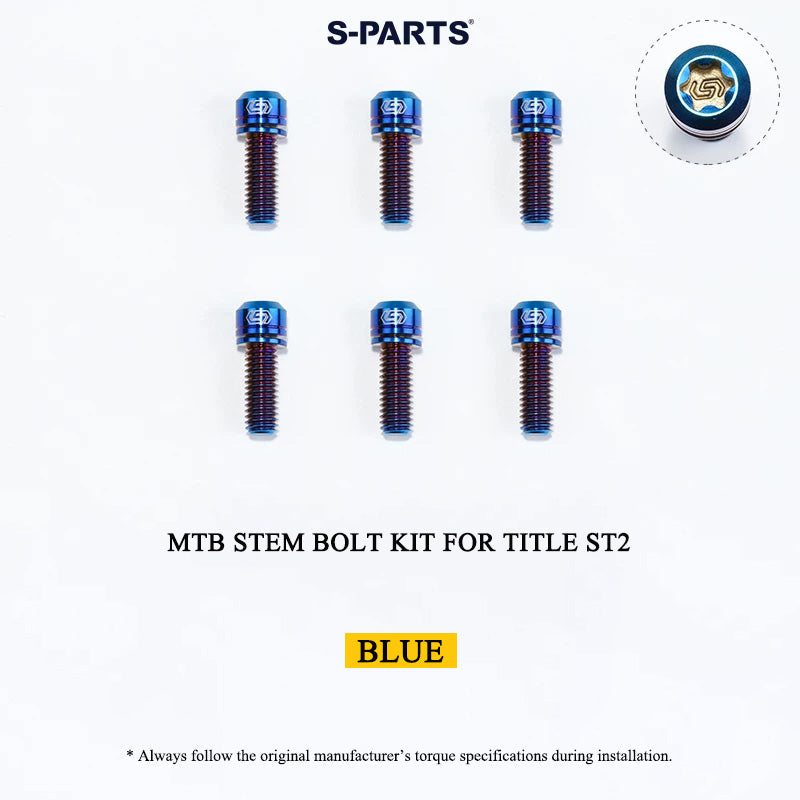 Grade 5 Titanium MTB Stem Bolt Kit for TITLE ST1/ST2/DM1