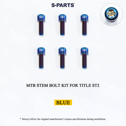 Grade 5 Titanium MTB Stem Bolt Kit for TITLE ST1/ST2/DM1
