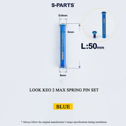 Grade 5 Titanium Pedal Axle & Parts for LOOK KEO 2 MAX