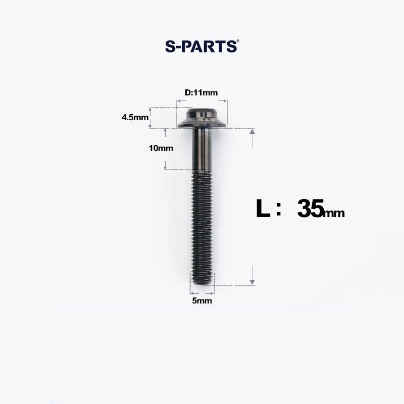 M5 Titanium Caliper Bolts for Shimano Flat Mount - R9270 / R8170 / R8070 / R7170