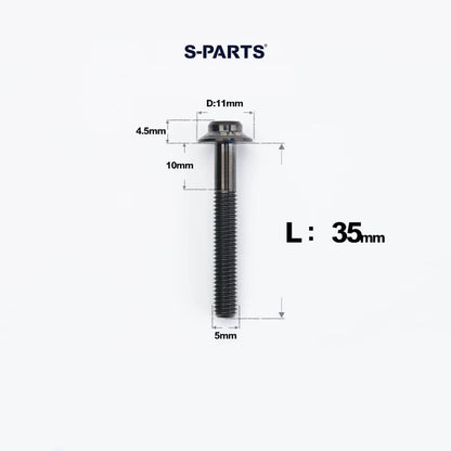 M5 Titanium Caliper Bolts for Shimano Flat Mount - R9270 / R8170 / R8070 / R7170