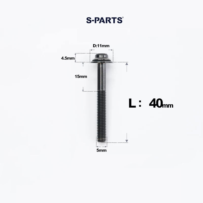 M5 Titanium Caliper Bolts for Shimano Flat Mount - R9270 / R8170 / R8070 / R7170