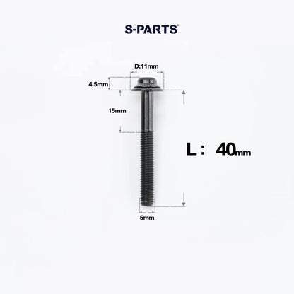 M5 Titanium Caliper Bolts for Shimano Flat Mount - R9270 / R8170 / R8070 / R7170